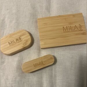 SustainableHand Crafted Bamboo Magnetic MakeUp Palettes